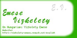 emese vizkelety business card